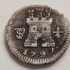 1/4 Real 1797 Bolivia potosi Carlos IV Plata KM#82 Grado: VF 0,80g