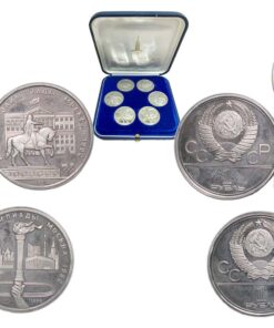 Numismática SET DE 6 monedas Moneda de 1 rublo de la Unión Soviética de Rusia