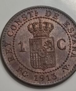 1 Centimo 1913*3 PCV Alfonso XIII