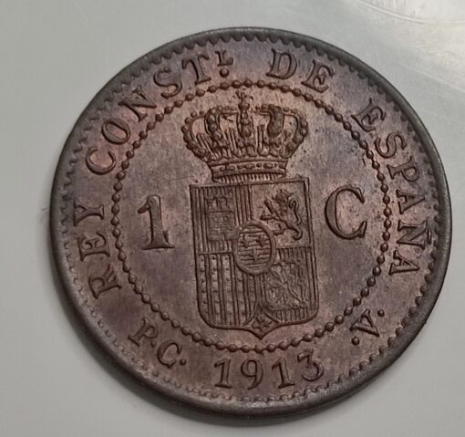 1 Centimo 1913*3 PCV Alfonso XIII