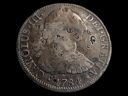 8 Reales 1784 Mexico FM CHOPMARKED