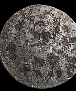 numismática 8 Reales 1776 Mexico CHOPMARKED (resellos orientales.)