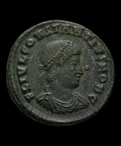 Follis AE Constancio II como César