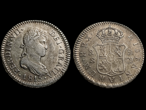 2 Reales 1815 Sevilla CJ Fernando VII