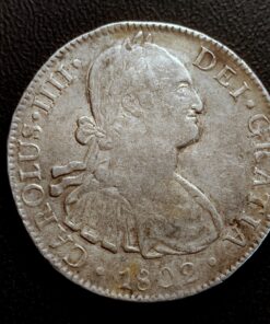 8 Reales 1802 Carlos IV Mexico FT