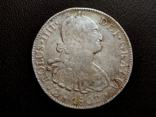 8 Reales 1802 Carlos IV Mexico FT