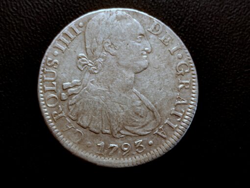 8 Reales 1793 Carlos IV Mexico