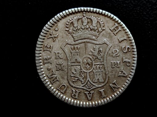 2 Reales 1777 Madrid PJ Carlos III