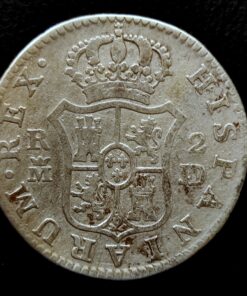 2 Reales 1784 Madrid JD Carlos III