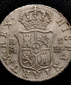 2 Reales 1813 Madrid IJ Fernando VII (CARALOCO)