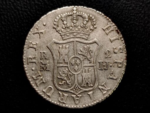 2 Reales 1813 Madrid IJ Fernando VII (CARALOCO)