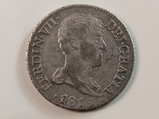 2 Reales 1813 Madrid IG Fernando VII (CARALOCO)