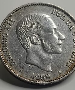 50 centavos de peso Manila 1882   