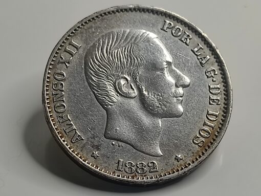 50 centavos de peso Manila 1882   