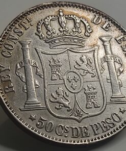 50 centavos de peso Manila 1882   