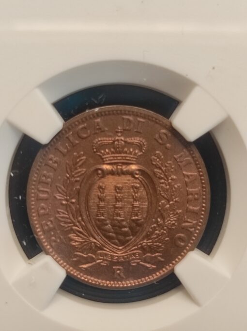 5 Centesimi San Marino Bronze 1938 R