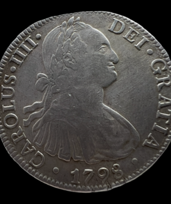 Numismática 8 Reales Carlos IV 1798 Mexico FM