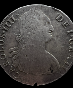 Numismática 8 Reales Carlos IV 1796 Lima IJ