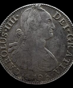 Numismática 8 Reales Carlos IV 1795 México F.M 26,85gr