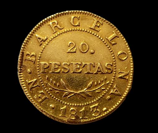 20 Pesetas 1813 Barcelona