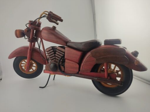 motocicleta madera harley davidson