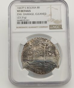 8 Reales 1667 POTOSI E