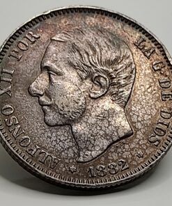 2 Pesetas 1882 Alfonso XII MSM