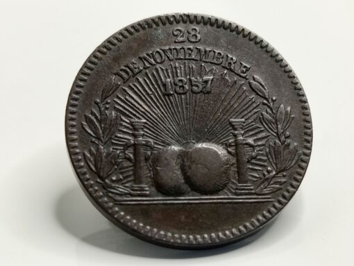 Medalla de cobre de España 1857 "Cumpleaños del Príncipe de Asturias"