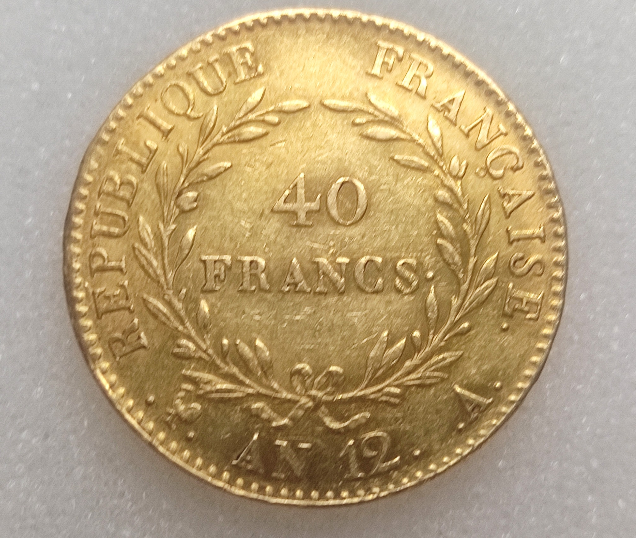 40 Francs Napoleon I An XII