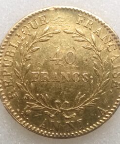 Francia Napoleon I 40 Francs 12,89g An XI - Paris - Without olive - Oro - KM:652