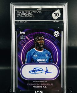 Cromo de fútbol - Auto - Fashion Sakala - Topps Showtime · GM MINT 10 ICG Inception Card Grading