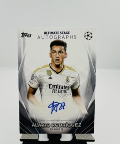Cromo de fútbol - AUTÓGRAFO ORIGINAL - Álvaro Rodríguez- Real Madrid-Ultimate Stage-UCC 23-24
