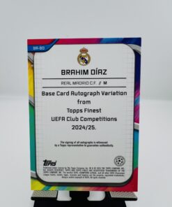 Cromo de fútbol - Auto Brahim Diaz /90 - Topps Finest