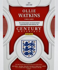 Cromo de Fútbol Parche Camiseta usada Ollie Watkins 17/99 Inglaterra