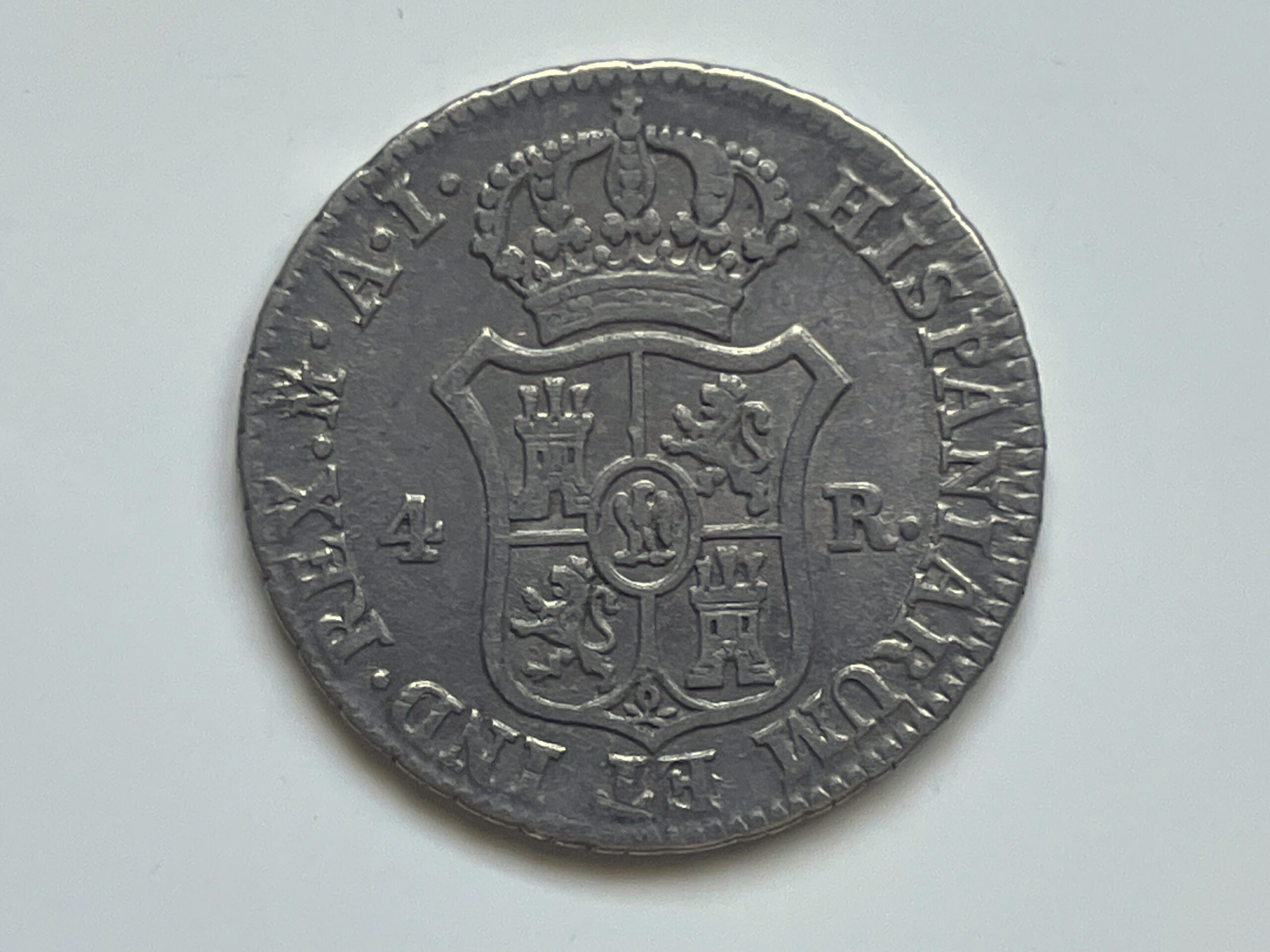 2 Reales 1810 Madrid C.I Jose Napoleon 5,87g MBC+