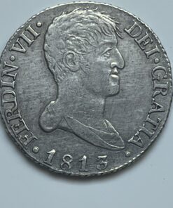 2 Reales 1813 Madrid IJ Fernando VII (CARALOCO)