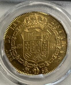 Dobla de 35 maravedís Pedro I (1350-1368). Sevilla. (AB. 368 var). Anv.: Busto a izquierda. 900 PETRVSDEIGRAREXCASTELLEE LEGIONI. Rev.: Castillos y leones cuartelados, S en 4º cuartel. PETRVS DEI GRAREX CASTELLEE LEGIONIS. Encapsulada. 4,38 g. (EBC-)