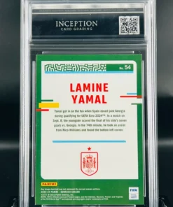 Cromo Lamine Yamal Rookie panini donruss gm mint 10 inception card grading