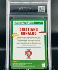 Cromo cristiano ronaldo panini donruss gem mint 9,5 inception card grading