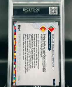 Cromo cristiano ronaldo y lamine yamal gem mint 10 inception card grading
