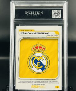 Cromo de fútbol Franco Mastantuono Topps Inception Card Grading GM MINT 10