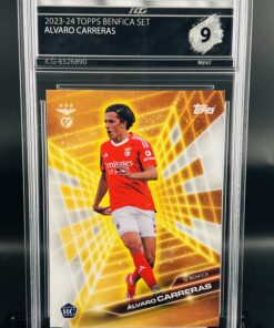 Cromo de fútbol Álvaro carreras mint 9 TOPPS benfica Inception Card Grading