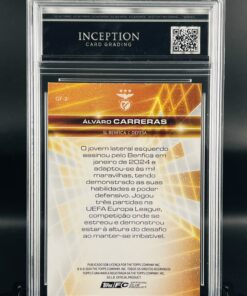 Cromo de fútbol Álvaro carreras mint 9 TOPPS benfica Inception Card Grading