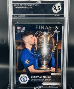 Cromo de fútbol Christian Pulisic topps now GM MINT 9,5 Inception Card Grading