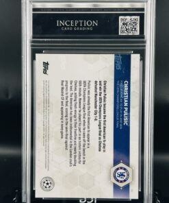 Cromo de fútbol Christian Pulisic topps now GM MINT 9,5 Inception Card Grading
