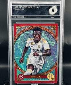 Cromo de fútbol Vinicius JR Topps Jade Dragon ICG MINT 9