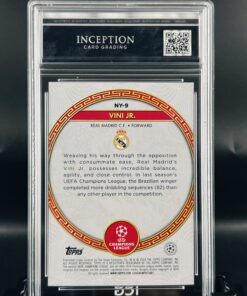 Cromo de fútbol Vinicius JR Topps Jade Dragon ICG MINT 9