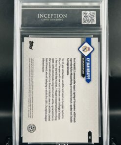 Primer Cromo Kylian Mbappe topps now Inception card grading gm mint 10