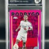 Cromo de fútbol Rodrygo topps /250 ICG gem mint 10