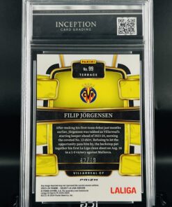 Cromo Filip Jorgensen Panini Select orange /49 gem mint 10 inception card grading